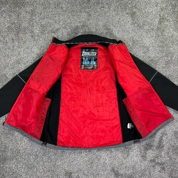 Snap-On Tools Equalizer Insulated Jacket Mens XL Gray Black Red Accents Workwear - Picture 3 of 15